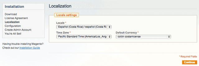 magento localization