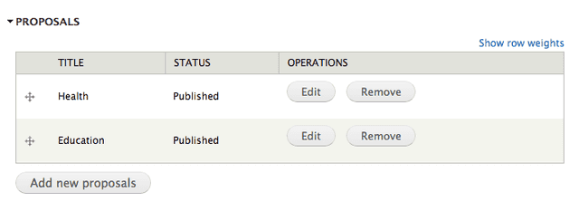 inline edit form