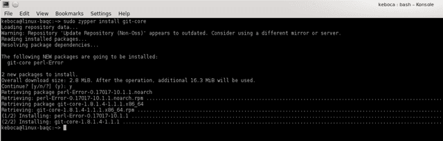 zypper install git