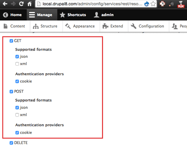 Drupal8 get and post