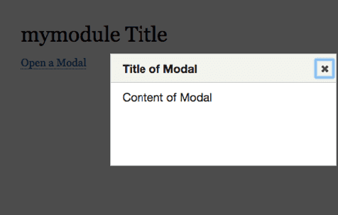 ¿Cómo crear ventanas modales en drupal 8?