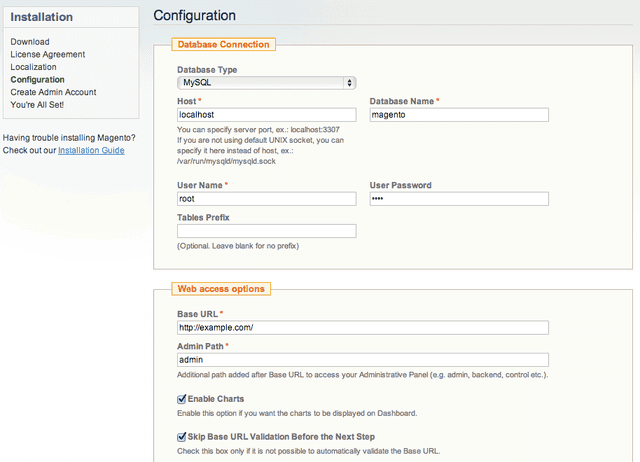 magento config