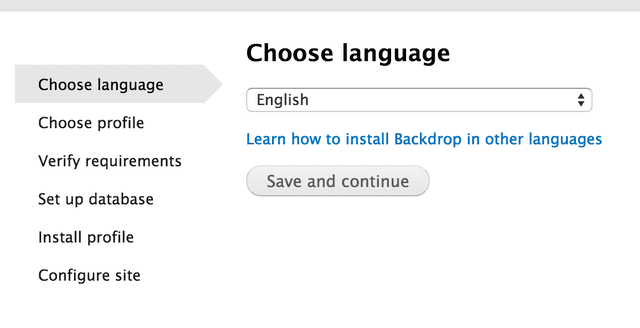 installing backdrop cms