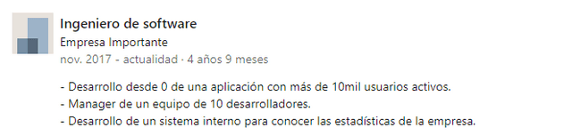 Perfil LinkedIn